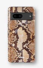 Google Pixel 8 Tough Case – Brown Snakeskin - View 1