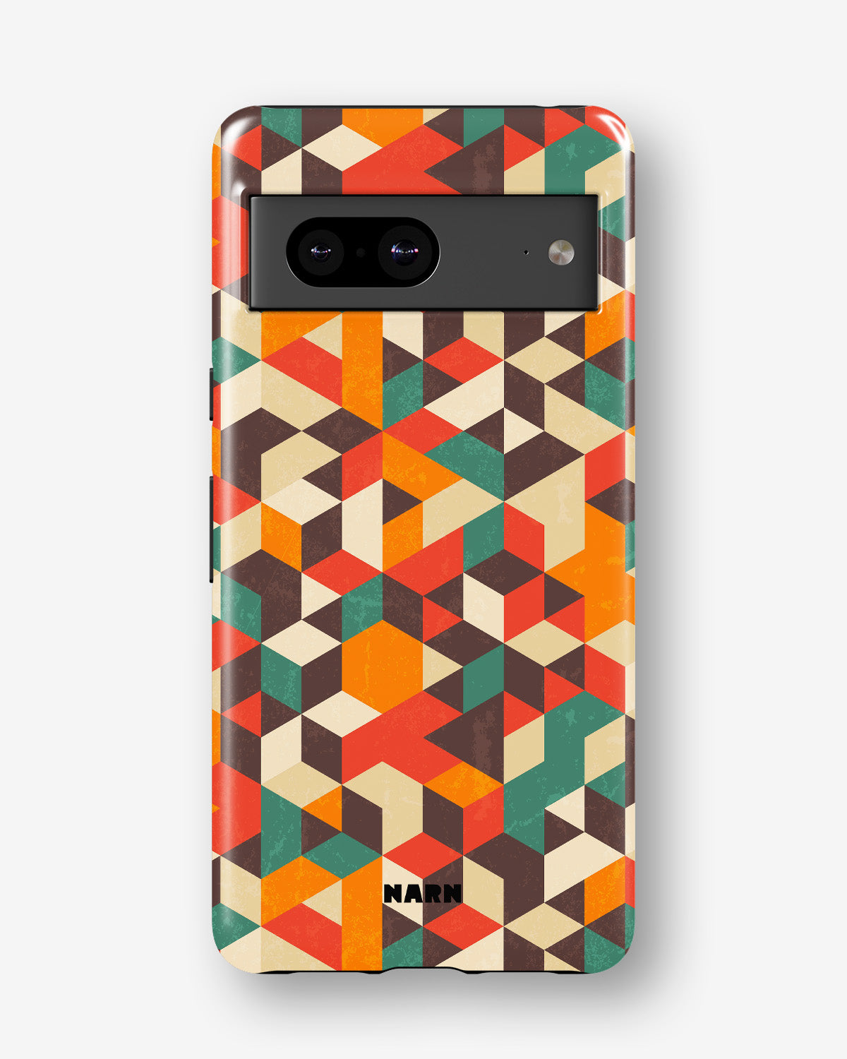 Google Pixel 8 Tough Case – Retro Geometric - View 1