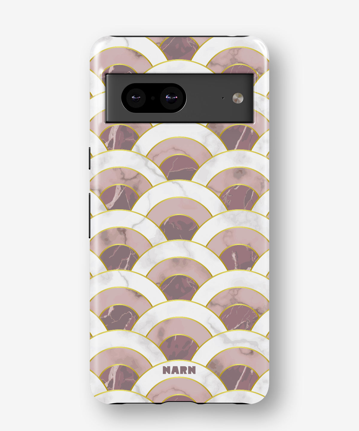 Google Pixel 8 Tough Case – Pink Marble Waves - View 1