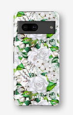 Google Pixel 8 Tough Case – White Bloom - View 1