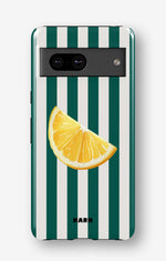 Google Pixel 8 Tough Case – Lemon Stripes - View 1