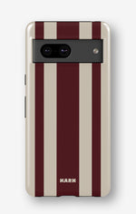 Google Pixel 8 Tough Case – Bordeaux Stripe - View 1