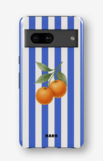 Google Pixel 8 Tough Case – Orange Stripes - View 1