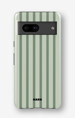 Google Pixel 8 Tough Case – Sage Stripes - View 1