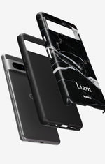 Google Pixel 8 Tough Case – Custom - Black Marble - View 2