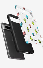 Google Pixel 8 Tough Case – Lightning Bolts - View 2