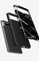 Google Pixel 8 Tough Case – Black Marble - View 2