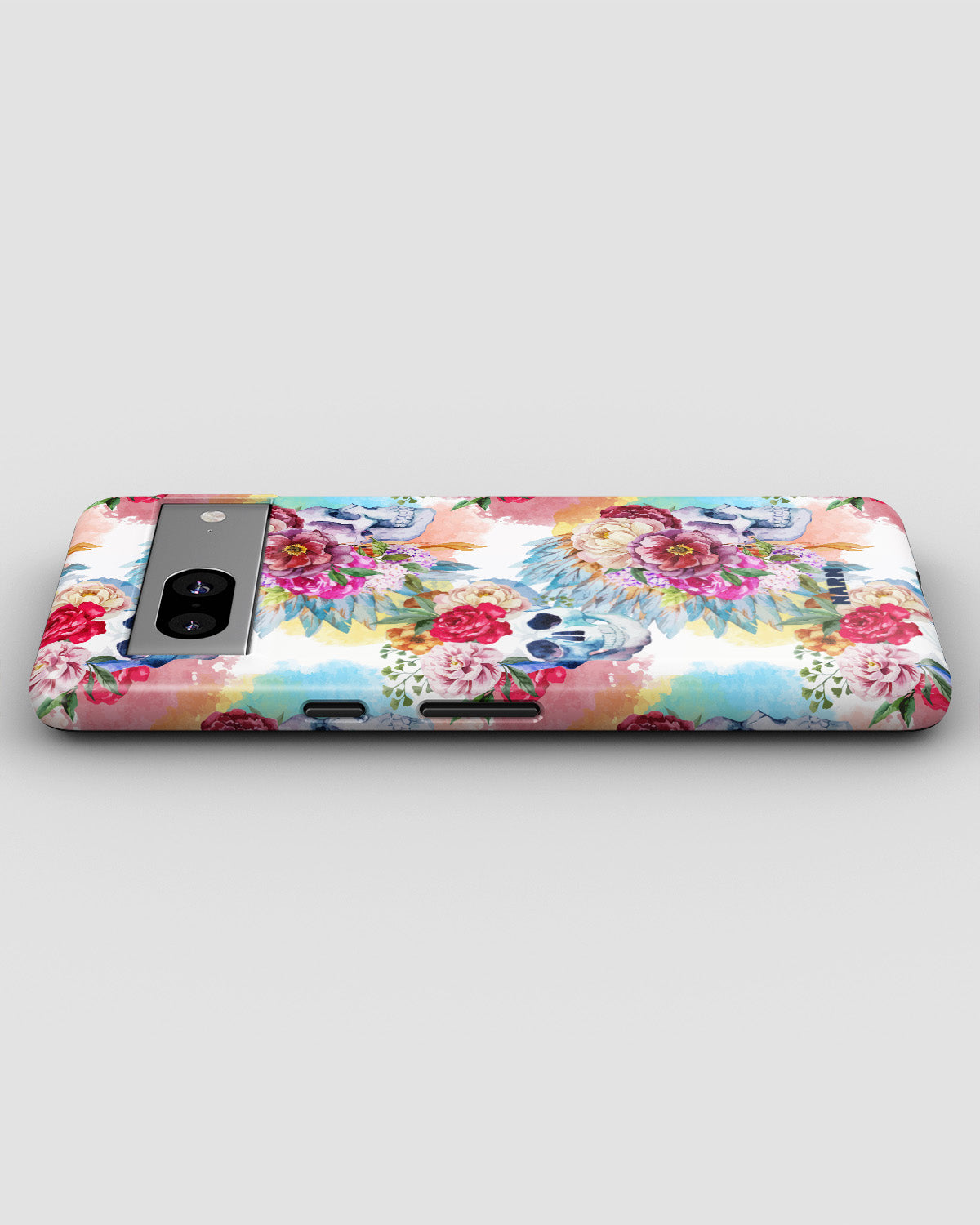 Google Pixel 8 Tough Case – Flowered Skulls - View 3