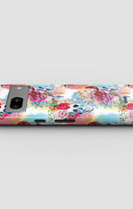 Google Pixel 8 Tough Case – Flowered Skulls - View 3