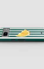 Google Pixel 8 Tough Case – Lemon Stripes - View 3