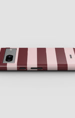 Google Pixel 8 Tough Case – Cranberry Stripe - View 3