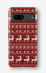 Google Pixel 8 Pro Tough Case – Reindeer Knit - View 1