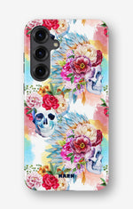Samsung Galaxy S23 FE Tough Case – Flowered Skulls - View 1