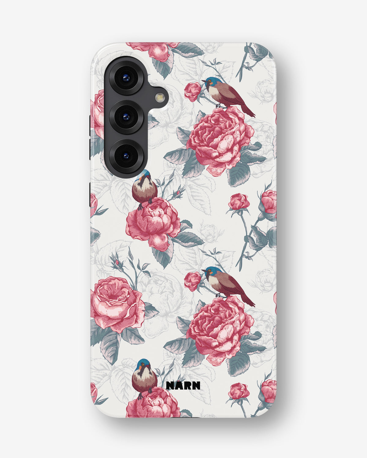 Samsung Galaxy S23 FE Tough Case – Birds Among Roses - View 1