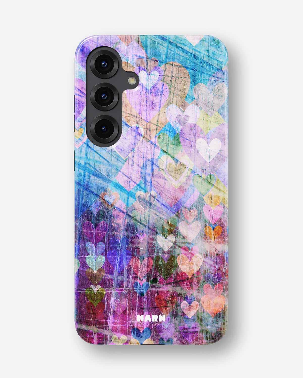 Samsung Galaxy S23 FE Tough Case – Purple Hearts - View 1