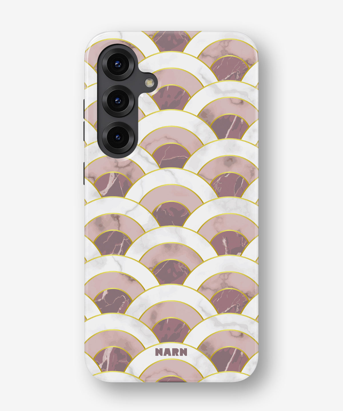 Samsung Galaxy S23 FE Tough Case – Pink Marble Waves - View 1