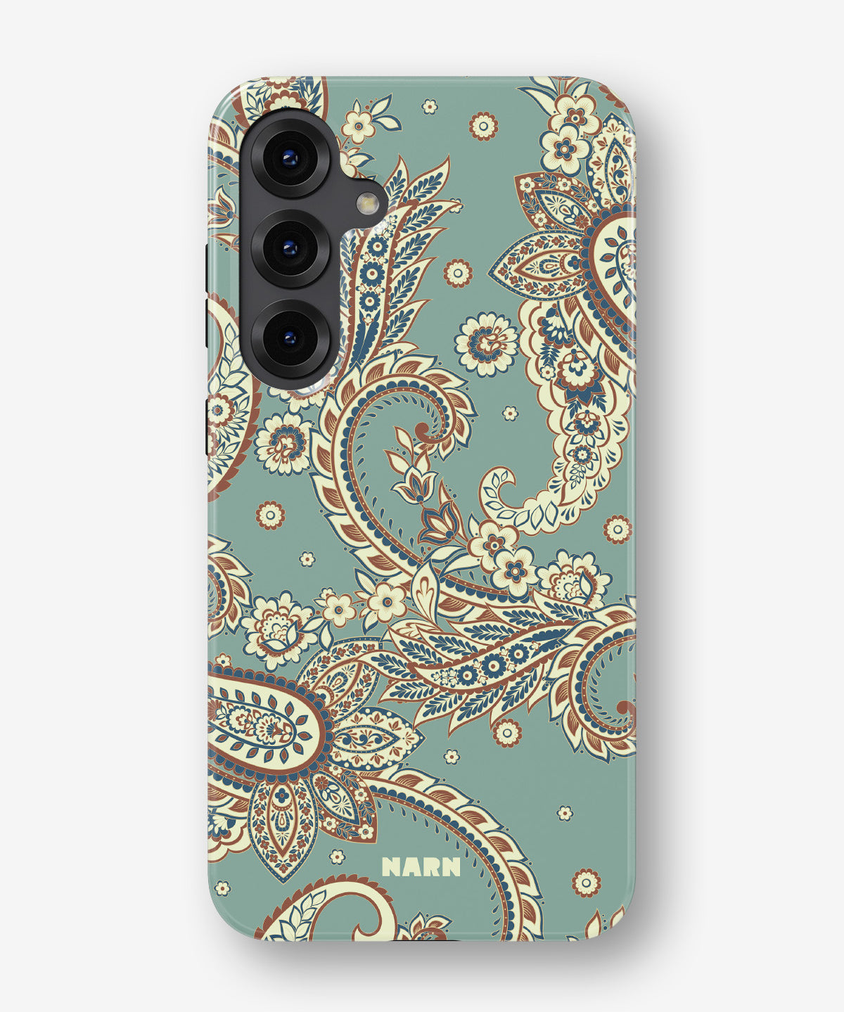Samsung Galaxy S23 FE Tough Case – Paisley Green - View 1