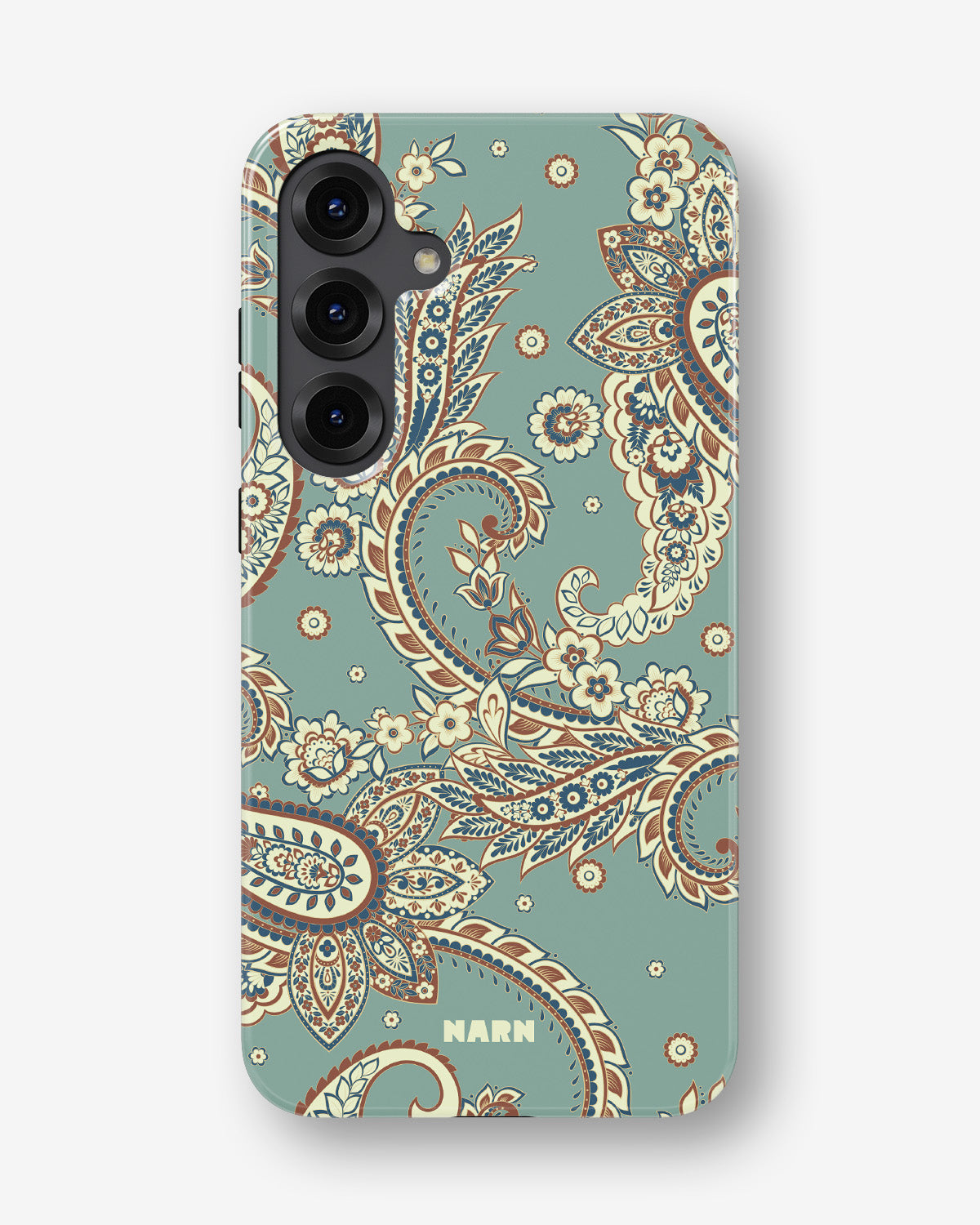Samsung Galaxy S23 FE Tough Case – Paisley Green - View 1