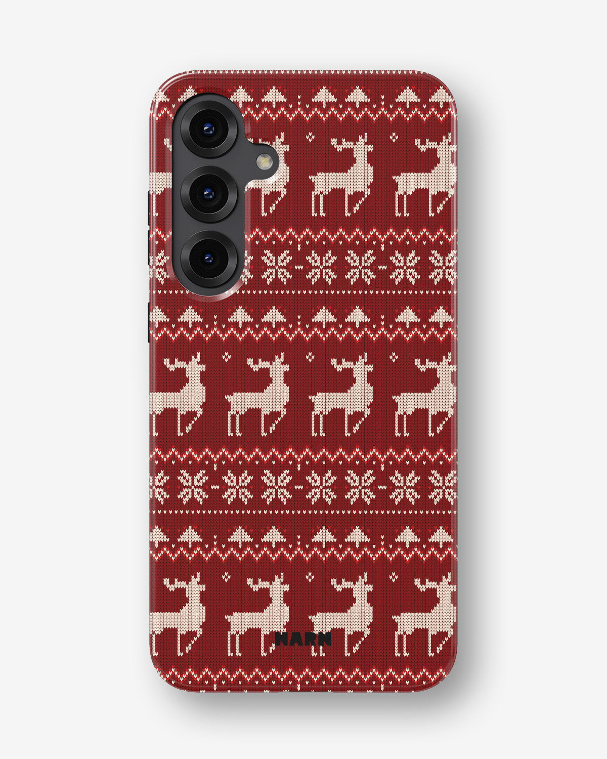Samsung Galaxy S23 FE Tough Case – Reindeer Knit - View 1