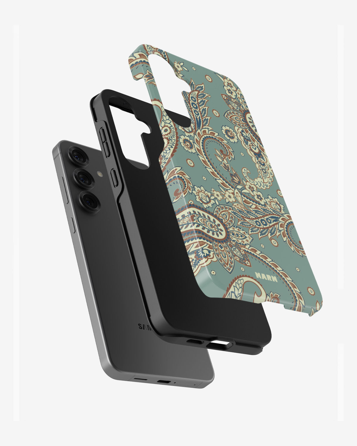 Samsung Galaxy S23 FE Tough Case – Paisley Green - View 2