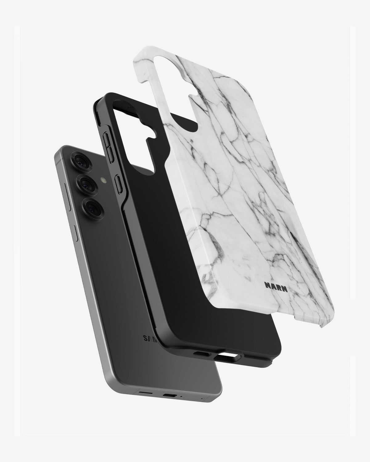 Samsung Galaxy S23 FE Tough Case – Milky Marble - View 2