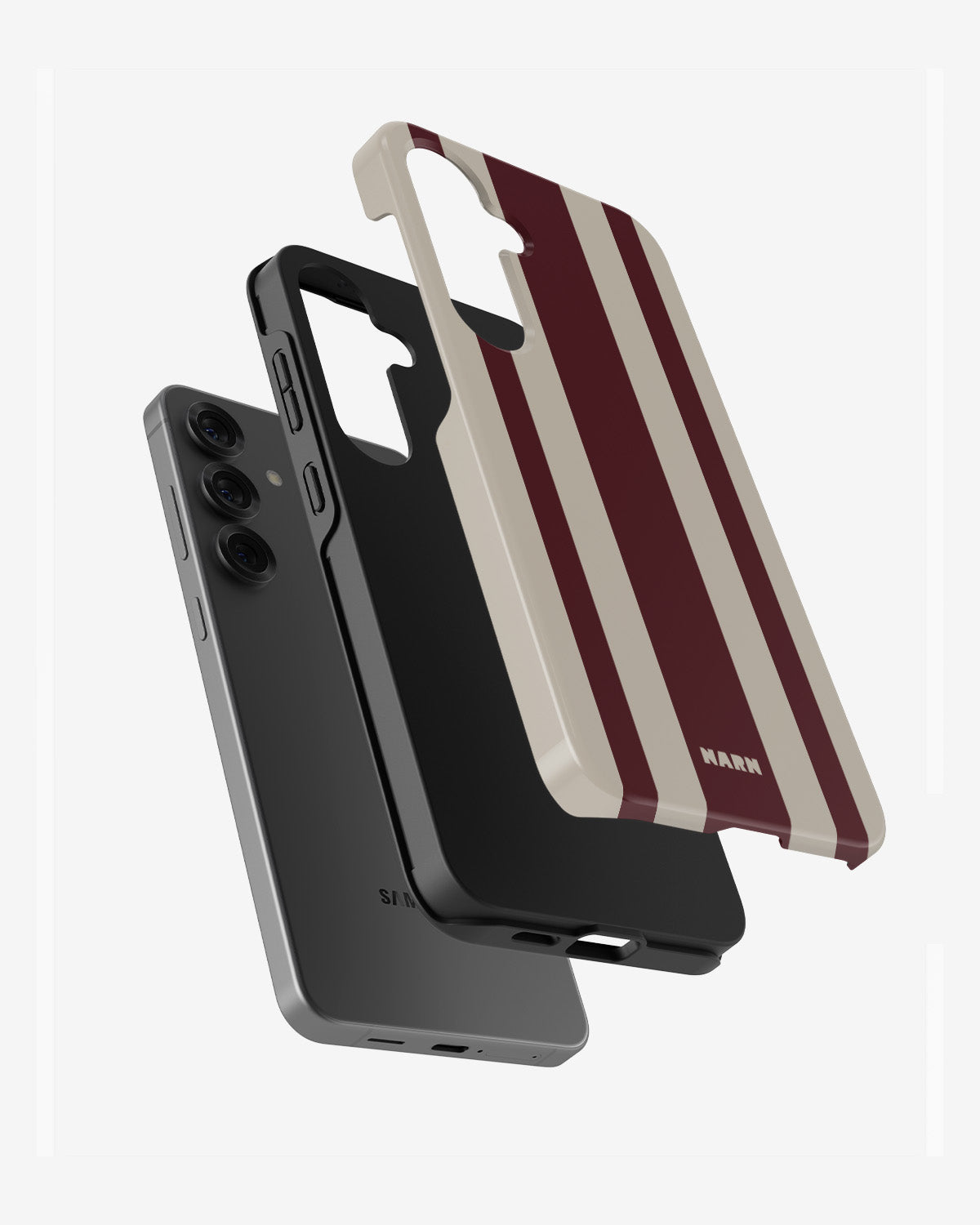 Samsung Galaxy S23 FE Tough Case – Bordeaux Stripe - View 2