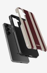 Samsung Galaxy S23 FE Tough Case – Bordeaux Stripe - View 2