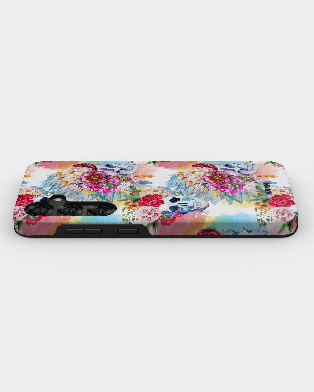 Samsung Galaxy S23 FE Tough Case – Flowered Skulls - View 3
