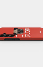 Samsung Galaxy S23 FE Tough Case – I Love Pugs - View 3
