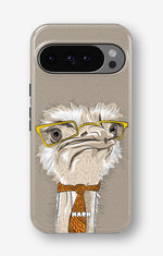 Google Pixel 11 Pro Tough Case – Hipster Ostrich - View 1