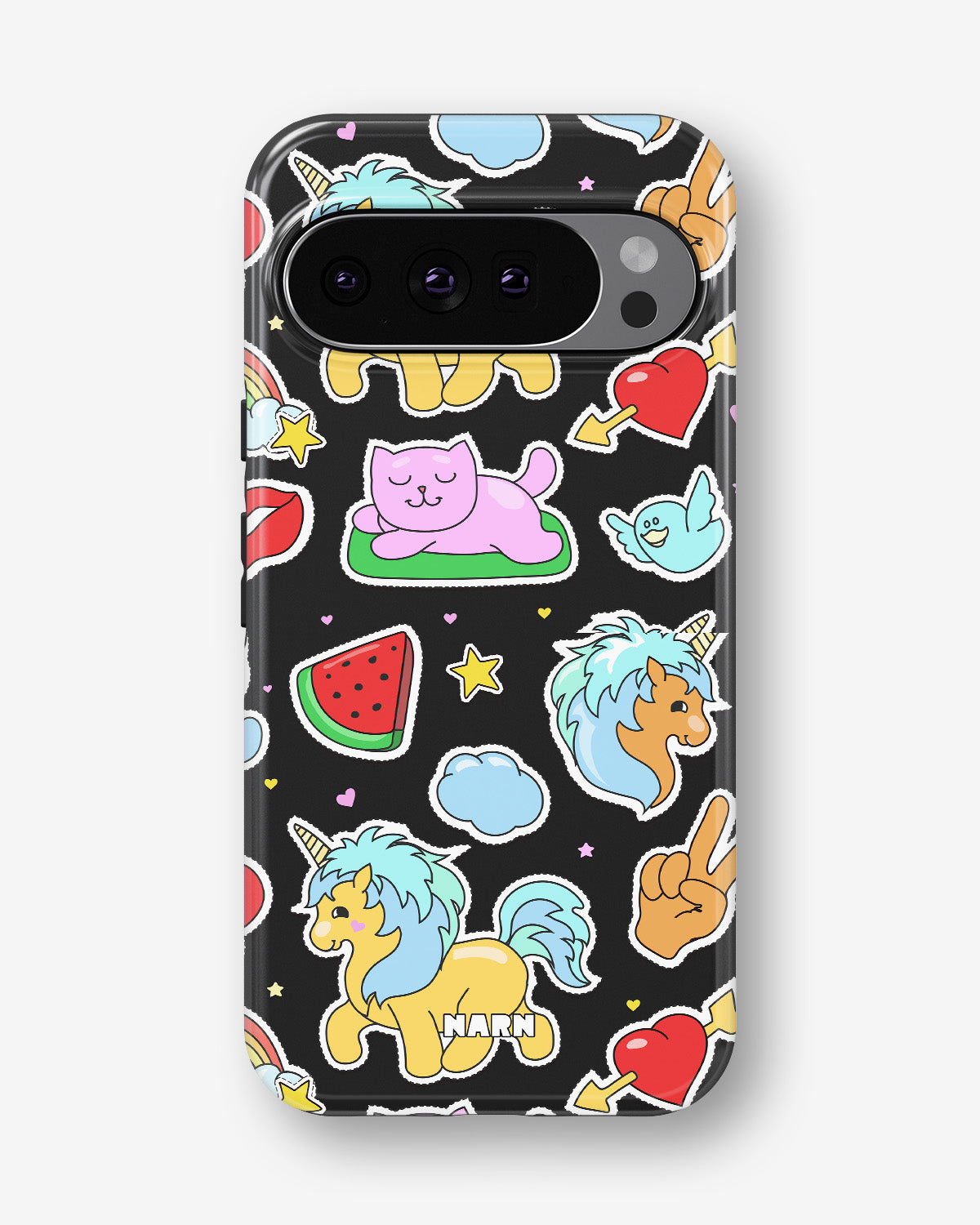 Google Pixel 11 Tough Case – Cute Stickers - View 1