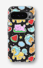 Google Pixel 11 Tough Case – Cute Stickers - View 1