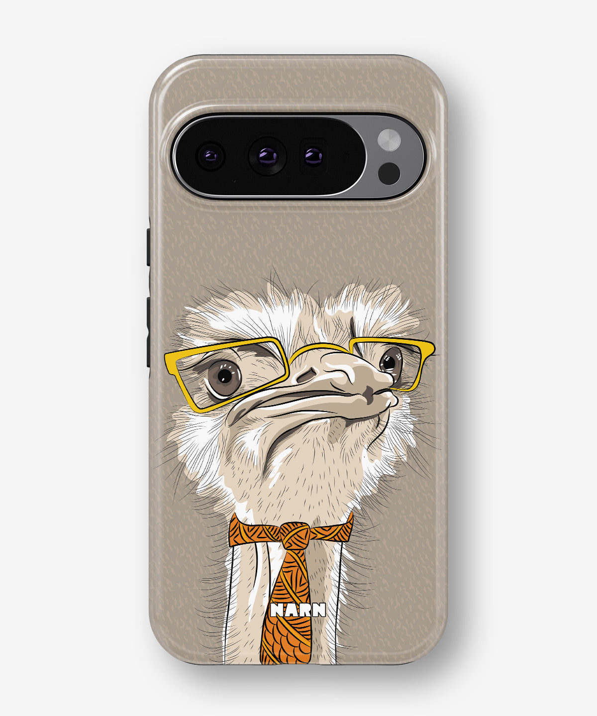Google Pixel 11 Tough Case – Hipster Ostrich - View 1