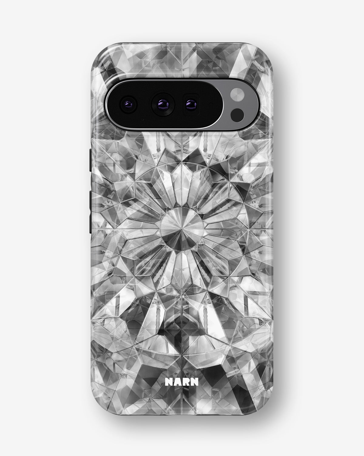 Google Pixel 11 Pro XL Tough Case – Grey Crystals - View 1