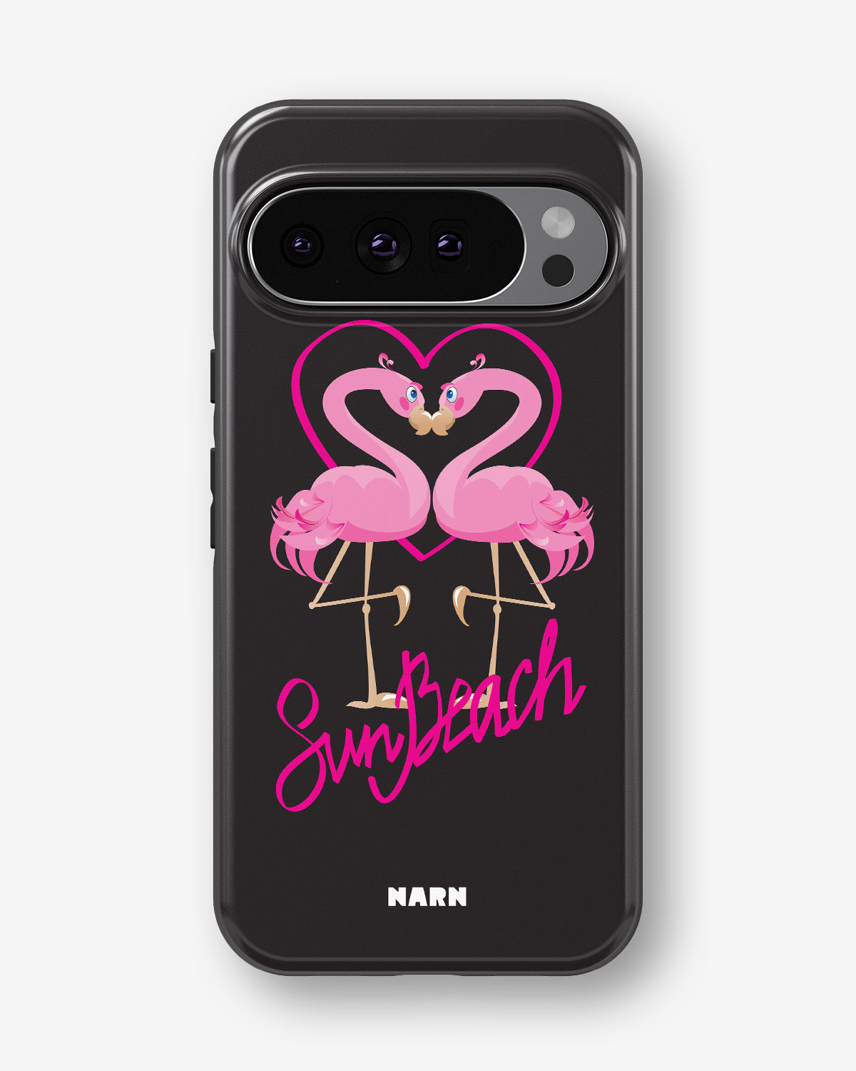 Google Pixel 11 Pro XL Tough Case – Beach Flamingo - View 1