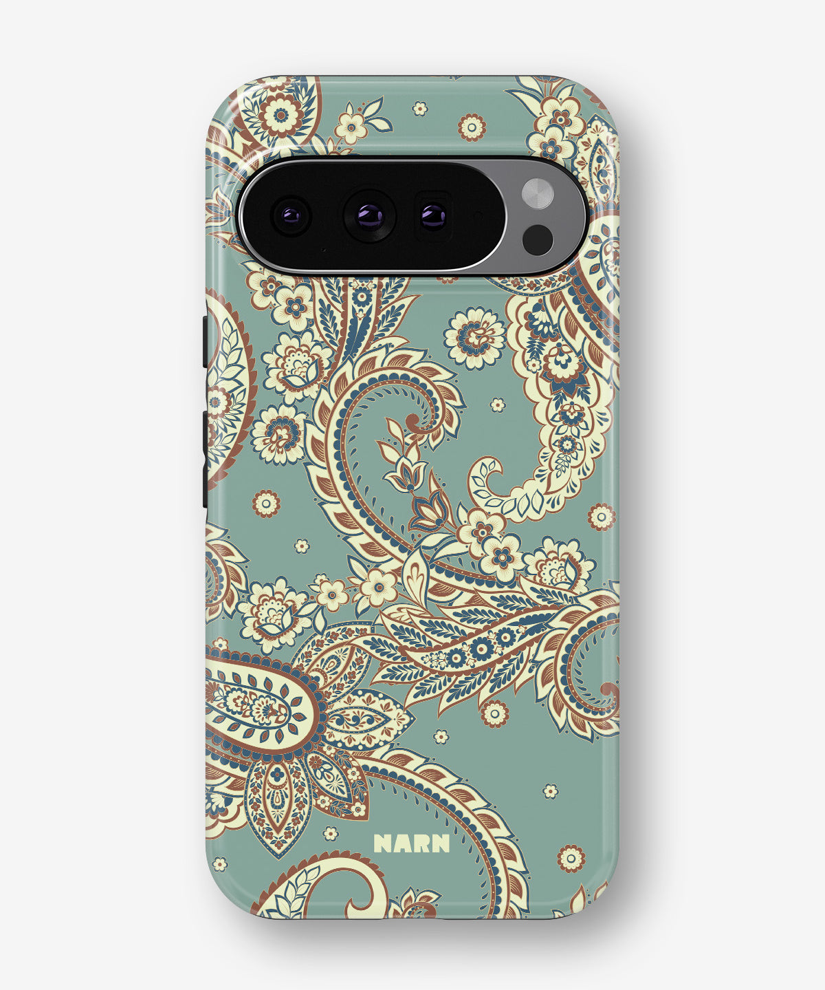 Google Pixel 11 Pro XL Tough Case – Paisley Green - View 1