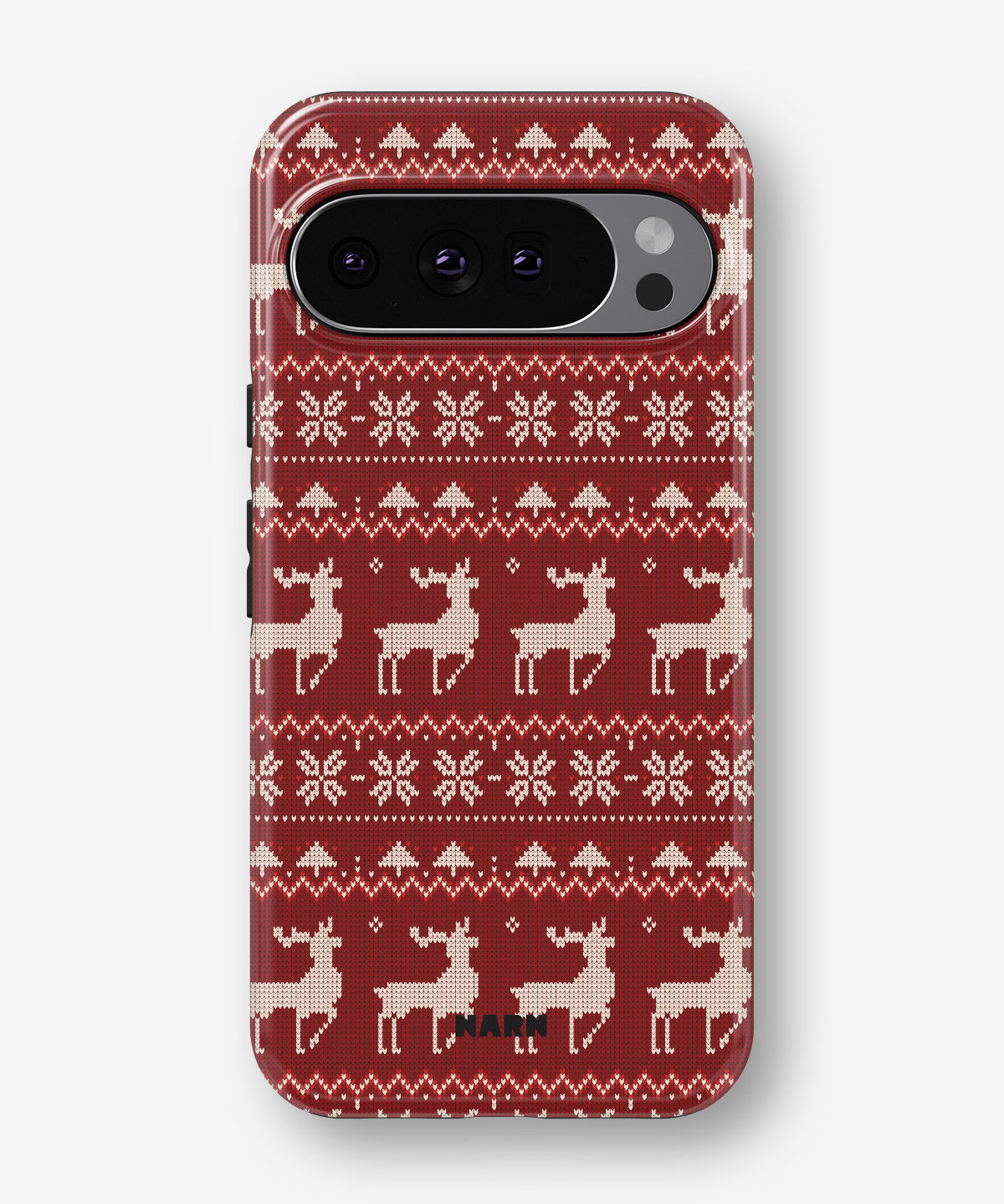 Google Pixel 11 Pro XL Tough Case – Reindeer Knit - View 1