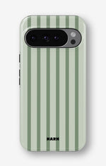 Google Pixel 11 Pro XL Tough Case – Sage Stripes - View 1