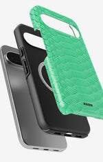 Google Pixel 11 Pro XL Tough Case – Turquoise Snake - View 2