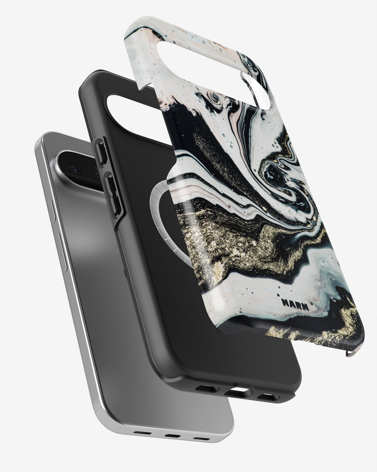 Google Pixel 11 Pro XL Tough Case – Golden Swirl - View 2