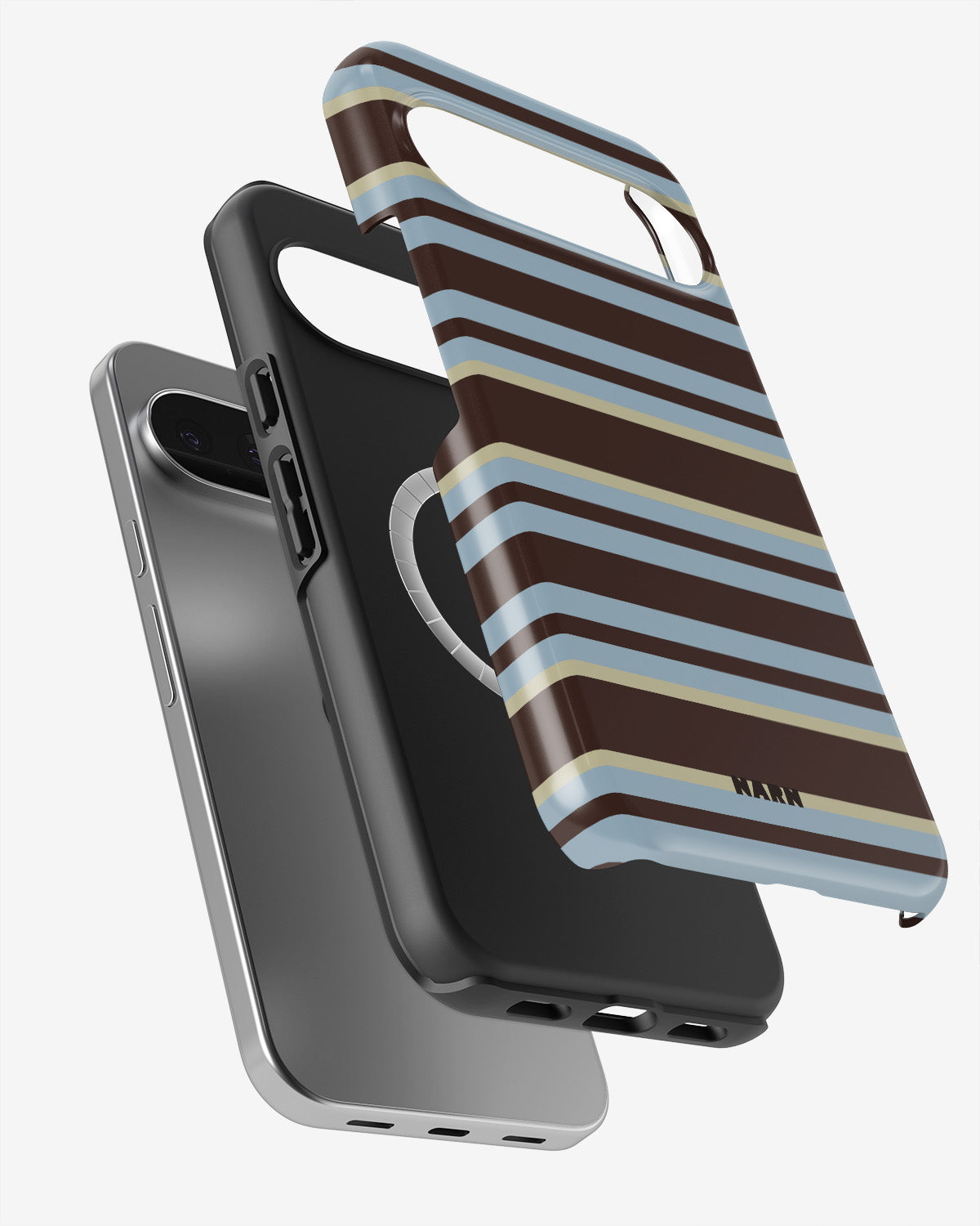 Google Pixel 11 Pro XL Tough Case – Latte Lines - View 2