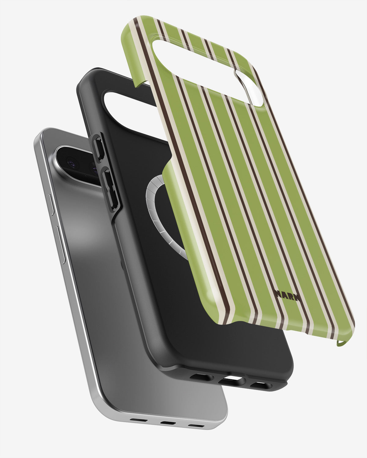 Google Pixel 11 Pro XL Tough Case – Matcha Lines - View 2