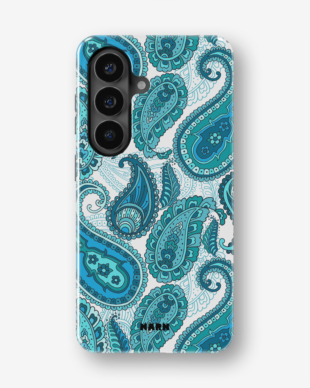 Samsung Galaxy S26 FE Tough Case – Turquoise Paisley - View 1