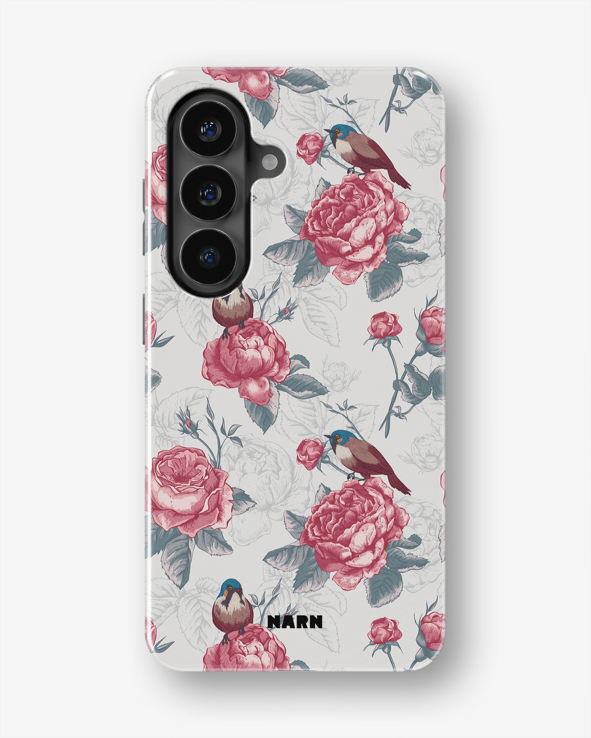 Samsung Galaxy S26 FE Tough Case – Birds Among Roses - View 1