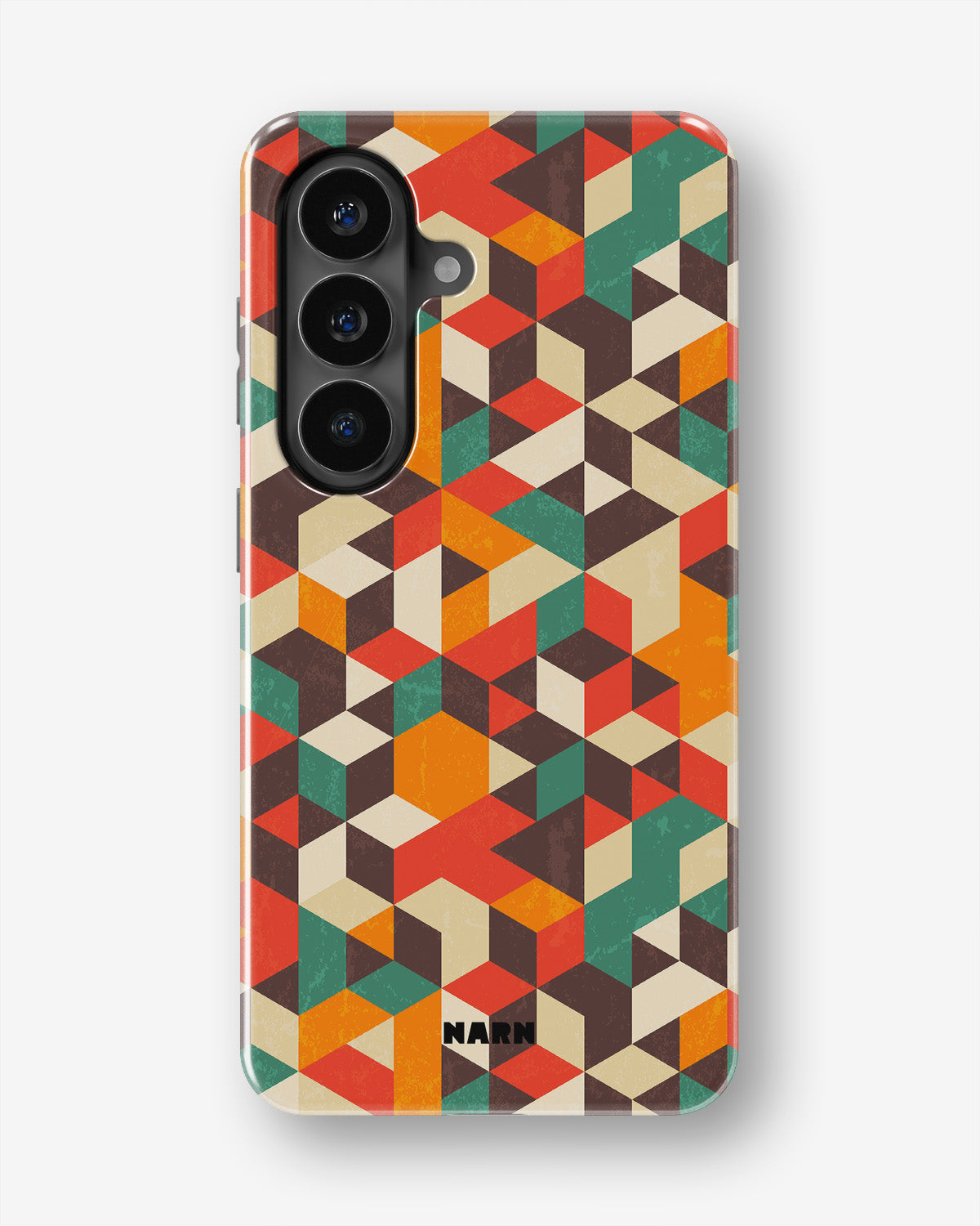 Samsung Galaxy S26 FE Tough Case – Retro Geometric - View 1