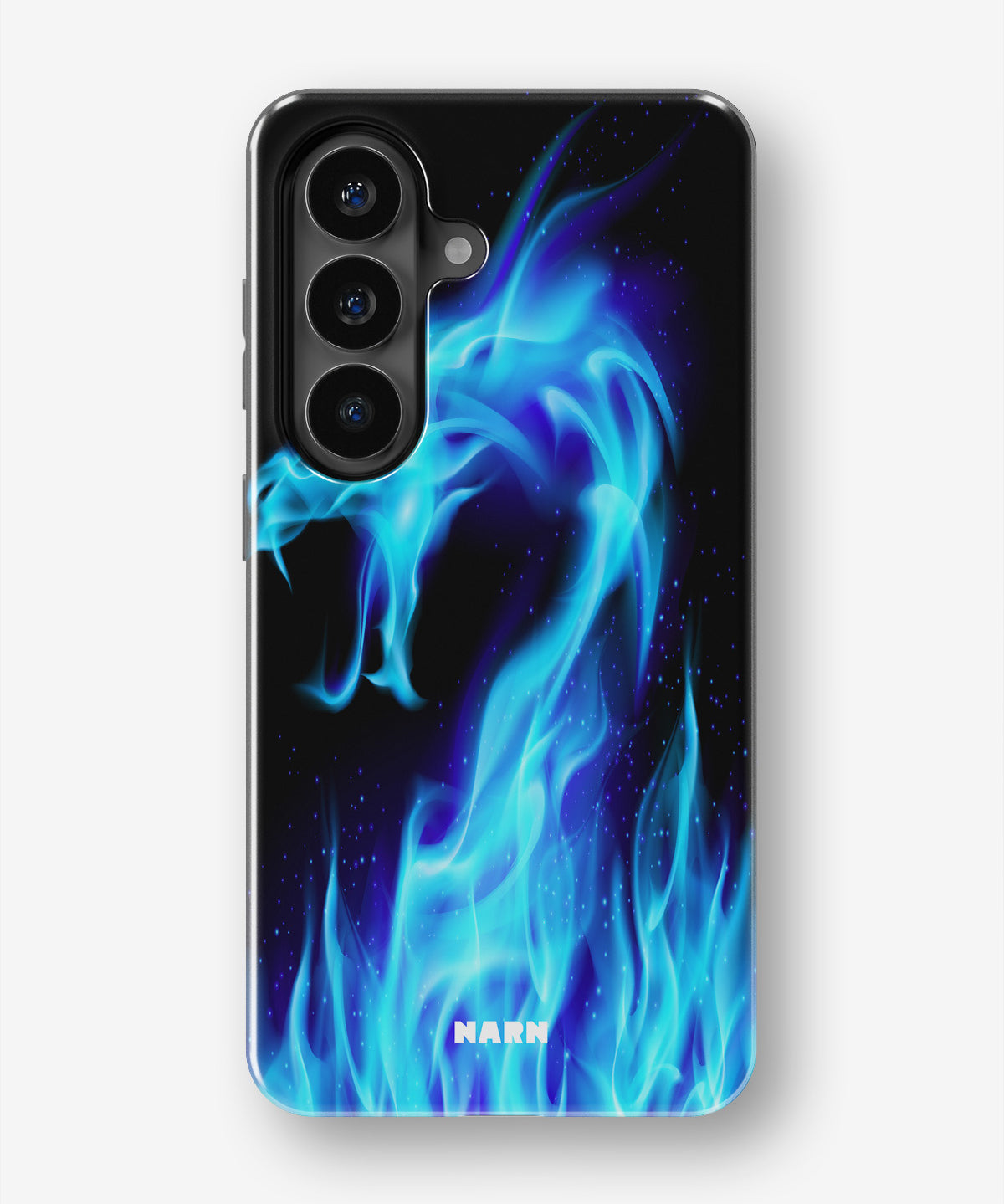 Samsung Galaxy S26 FE Tough Case – Blue Flames Dragon - View 1