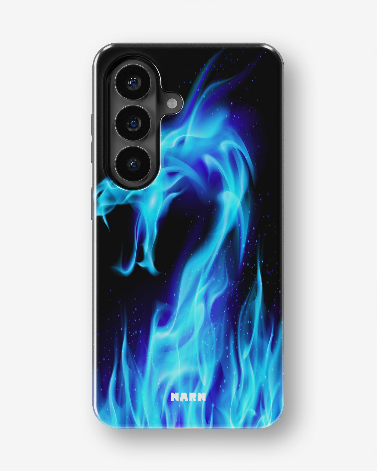 Samsung Galaxy S26 FE Tough Case – Blue Flames Dragon - View 1