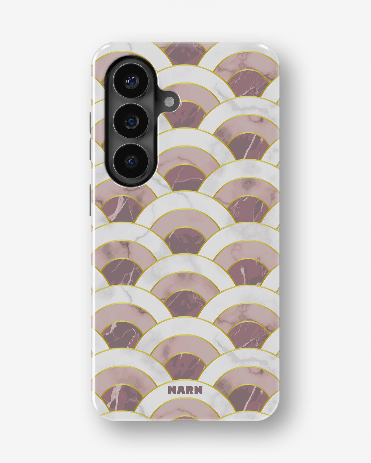 Samsung Galaxy S26 FE Tough Case – Pink Marble Waves - View 1