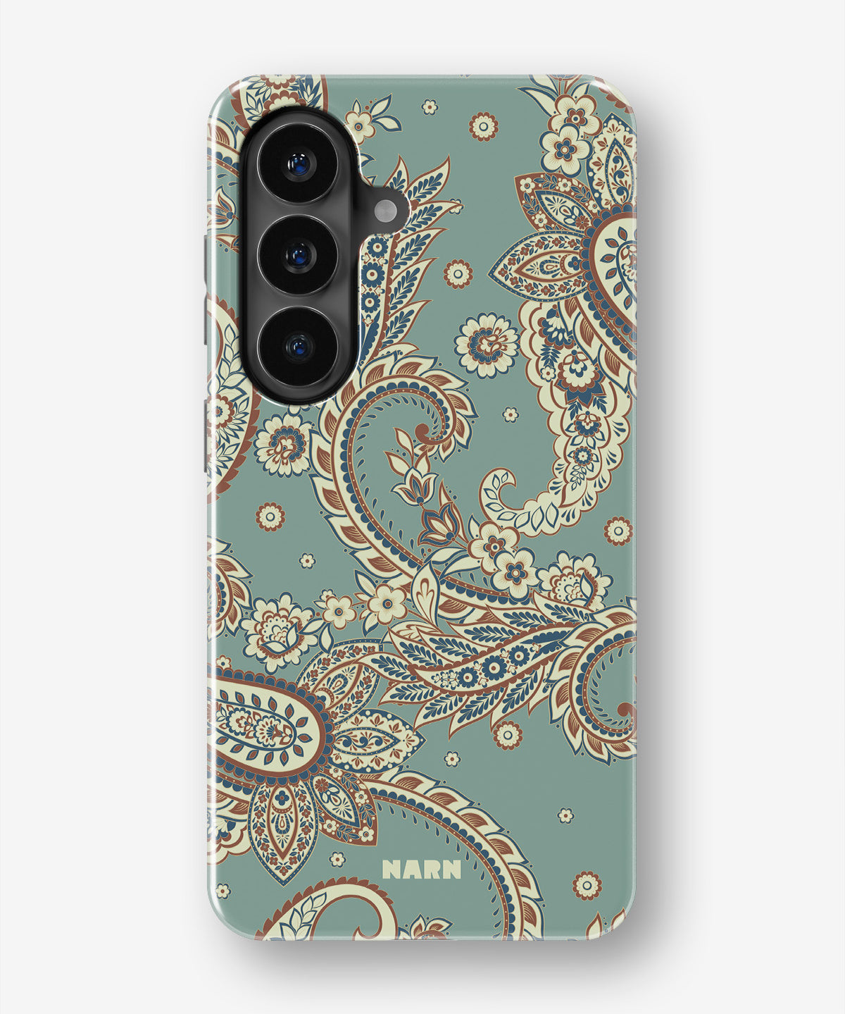 Samsung Galaxy S26 FE Tough Case – Paisley Green - View 1