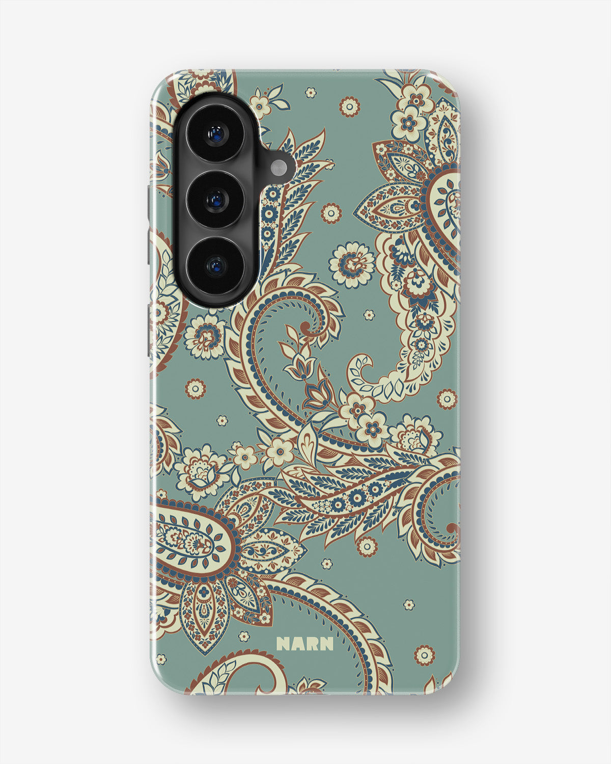 Samsung Galaxy S26 FE Tough Case – Paisley Green - View 1